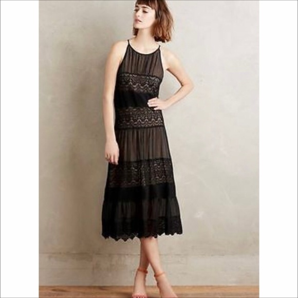Anthropologie Dresses & Skirts - Anthropologie HD in Paris Villanelle Black Lace overlay Dress. Size S